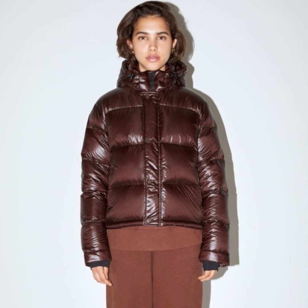 Aritzia Super Puff Shorty (3XS) - coffee bean